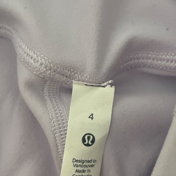 Lululemon purple leggings short (size 4) - Picture 3 of 3